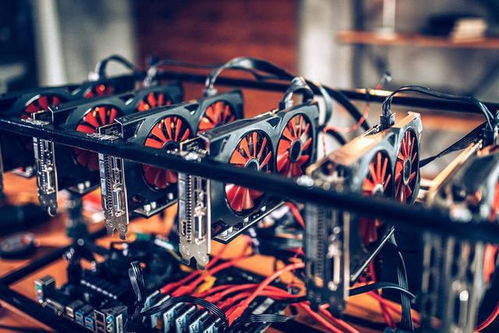 Modern Bitcoin mining rig operating efficiently in a sustainable mining facility